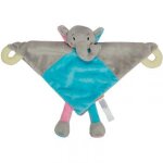 Doudou bébé peluche eléphant - 60882 gris et bleu Doudou bébé peluche eléphant - 60882 gris et bleu