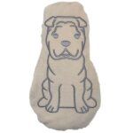 Doudou bouillotte chien - ecru