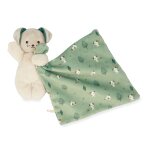 Doudou carr� douceur plat chien vert - kaloo