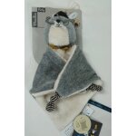 Doudou chat gris clair fernand - moulin roty