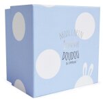 Doudou et compagnie lapin bonbon 16 cm - bleu