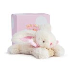 Doudou et compagnie lapin bonbon 16 cm - rose