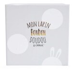 Doudou et compagnie lapin bonbon 16 cm - taupe