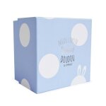 Doudou et compagnie lapin bonbon 25 cm - bleu