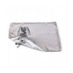 Doudou couverture attache sucette lapin - gris et blanc - nattou