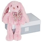 Doudou histoire d'ours lapin copain calins 40cms rose ho2435