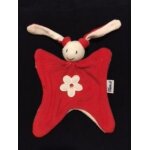Doudou - hochet keptin rabby rouge