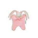 Doudou keptin junior hochet petit girly rose