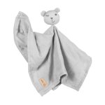 Doudou lapin bio lil planet - roba - gris argent - 40 x 40 cm - certifi gots