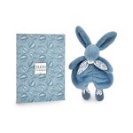 Doudou lapin bleu lapin doudou 29 cm - doudou et compagnie