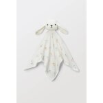 Doudou lapin imprim en coton bio