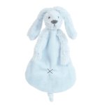 Doudou lapin richie bleu clair 25 cm