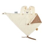 Doudou maxi lapin lapidou ecru a motif phosphorescent - ecru