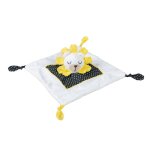 Doudou mouchoir plat pluche et pompon - sauthon baby deco Doudou mouchoir plat pluche et pompon - sauthon baby deco