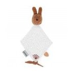 Doudou nattou attache ttine lapin rouille - susie et bonnie