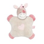 Doudou nattou jade la licorne semi plat rose flatsie hochet