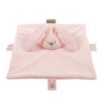 Doudou nattou lapin lapidou plat rose pale