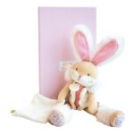 Doudou pantin lapin de sucre rose - doudou et compagnie Doudou pantin lapin de sucre rose - doudou et compagnie