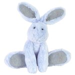 Doudou peluche lapin bleu rivoli 26 cm