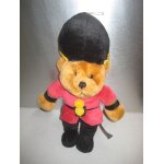 Doudou peluche ours anglais royaut� ce british harrods 26 cm