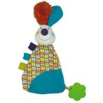 Doudou plat peace & love, la happy farm : jef le lapin