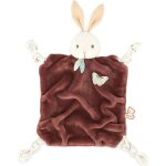 Doudou plat plume lapin cannelle 26 cm - kaloo
