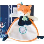 Doudou plat renard - tiwipi - 23 cm - orange / blanc - boite cadeau - peluche douce et rconfortante ...