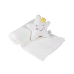 Doudou et son plaid blanc - etoile