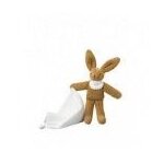 Doudou trousselier lapin beige avec mouchoir pantin -