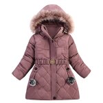 Doudoune a capuche pour bb fille, manteau, veste chaude d'hiver, vtements pour enfant, combinaison ...