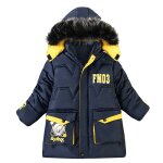 Doudoune a capuche pour enfants, manteau a la mode pour bbs garons, manteaux chauds d'hiver, vtements ...