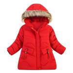 Doudoune a capuche pour filles et garons, coupe - vent, manteau a la mode, vtements chauds pour enfants ...
