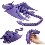 Dragon ailé imprimé en 3d, jouet fidget dragon, animaux imprimés en 3d, modèle de dragon ailé flexible ... Dragon ailé imprimé en 3d, jouet fidget dragon, animaux imprimés en 3d, modèle de dragon ailé flexible ...