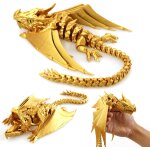 Dragon ailé imprimé en 3d, jouet fidget dragon, animaux imprimés en 3d, modèle de dragon ailé flexible ... Dragon ailé imprimé en 3d, jouet fidget dragon, animaux imprimés en 3d, modèle de dragon ailé flexible ...