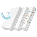 Drap housse landau ensemble nacelle - 2 x housse + protge - matelas impermable drap de lit 75 x 35 ...