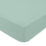 Drap housse vert de gris jersey 40x80cm - domiva