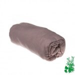 Drap housse viscose bambou 90x190 couleur - taupe