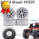 Drone 4pcs jantes de roue en mtal pour accessoire de voiture de chenille de rc axial scx10 d90 90046 ...