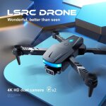 Drone pliable rc 4k 1080p a double cam�ra, quadcopte rtf, jouet pour gar�on, mini drone t�l�command�, ...