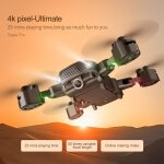 Drone pliable rc wifi 2. 4g 4k / 500w, cam�ra hd, vid�o en direct, altitude en temps r�el, maintien d'une ...