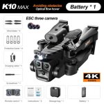 Drone quadricoptre rc k11 max avec 3 camras 8k professionnelles, 3 bombes a eau, retour gps, laser ...