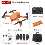 Drone quadrirotor professionnel vs e525 pro rc, double cam�ra 4k a hauteur fixe, jouet h�licopt�re, cadeau ...