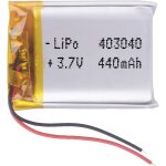 Dronepost batterie 403040 lipo 3. 7v 440mah 1s rechargeable tlphone portable vido lumire led gps ...
