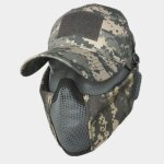 Dulmasks - casquette de baseball combinée, cagoule militaire, masque en maille, style ninja, demi - visage ... Dulmasks - casquette de baseball combinée, cagoule militaire, masque en maille, style ninja, demi - visage ...