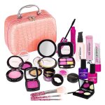 Dynwave ensemble de maquillage pour enfants en bas age avec sac a cosm�tiques beaut� princesse semblant ...