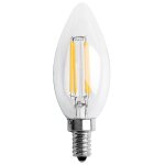 E12 4w edison bougie flamme filament led ampoule lampe 10 * 3. 5cm