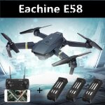 Eachine e58 wifi fpv rtf rc drone + 3 batterie 2mp caméra set quadcopter jouet cadeau anniversaire - ... Eachine e58 wifi fpv rtf rc drone + 3 batterie 2mp caméra set quadcopter jouet cadeau anniversaire - ...