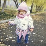 Echarpe d'automne et d'hiver pour enfants nouveau foulard mignon en coton a anneau rond, echarpe d'hiver ...