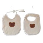 Echarpe brodée ours pour bébé, bavoir d'alimentation, décoration, serviette en coton doux pour nouveau ... Echarpe brodée ours pour bébé, bavoir d'alimentation, décoration, serviette en coton doux pour nouveau ...