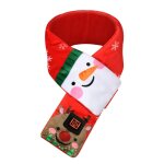 Echarpe chauffante ajustable usb pour femmes, echarpe de nol chauffante rechargeable pour garons et ...